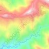 Otongoの地形図、標高、地勢