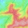 Vaalserbergの地形図、標高、地勢
