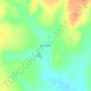 Santa Helenaの地形図、標高、地勢