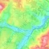 En Rapの地形図、標高、地勢