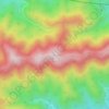 赤鞍ヶ岳の地形図、標高、地勢