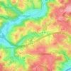 Mittelbechの地形図、標高、地勢