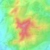Arakaの地形図、標高、地勢