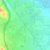 Arborの地形図、標高、地勢
