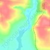 Никольскийの地形図、標高、地勢
