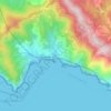 Monterosso al Mareの地形図、標高、地勢