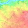 La Marzelleの地形図、標高、地勢