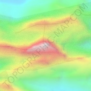 Trikoraの地形図、標高、地勢