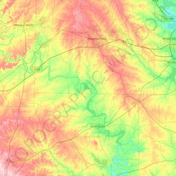 Campbell Islandの地形図、標高、地勢