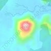 Changkat Ponggingの地形図、標高、地勢