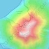 Stromboliの地形図、標高、地勢