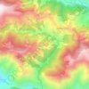 Arkhaleの地形図、標高、地勢