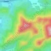 西苍山の地形図、標高、地勢