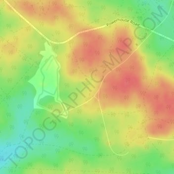 SK8の地形図、標高、地勢