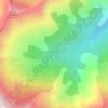 Fontaine de Tartagineの地形図、標高、地勢
