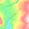 Kibberの地形図、標高、地勢