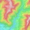 Monteの地形図、標高、地勢