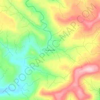 Despraiadoの地形図、標高、地勢