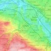 Blantyreの地形図、標高、地勢