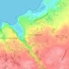 Saint-Guénoléの地形図、標高、地勢