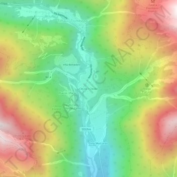Cleulis / Cleulasの地形図、標高、地勢
