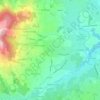 Messimyの地形図、標高、地勢