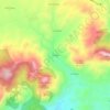 El Villarの地形図、標高、地勢
