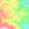 曼浓の地形図、標高、地勢