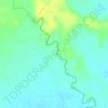 La Orchilaの地形図、標高、地勢