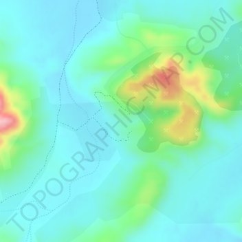 Juukan Gorgeの地形図、標高、地勢