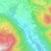 Cerete Bassoの地形図、標高、地勢