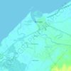 Busayの地形図、標高、地勢