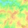 La Penneraiserieの地形図、標高、地勢