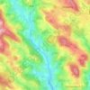 Obermayrhofの地形図、標高、地勢