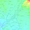 O Lugar de Santoméの地形図、標高、地勢