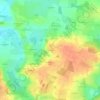 Le Tertreの地形図、標高、地勢