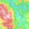 Gervaisの地形図、標高、地勢
