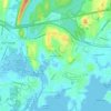 Branford Hillsの地形図、標高、地勢
