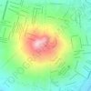 Cerro del Cuatroの地形図、標高、地勢