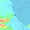 Naguaの地形図、標高、地勢