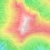 Monte Jafferauの地形図、標高、地勢
