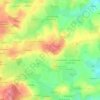 Vauboireの地形図、標高、地勢