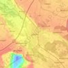 Jülichの地形図、標高、地勢
