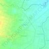 Jomblangの地形図、標高、地勢