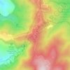 Monte Scuroの地形図、標高、地勢