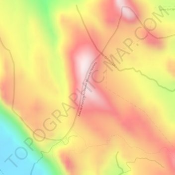 Picoの地形図、標高、地勢