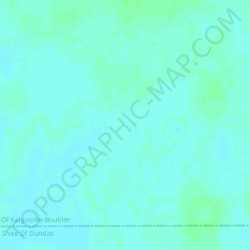 Nullarbor Plainの地形図、標高、地勢