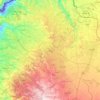 イルビドの地形図、標高、地勢