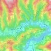 梨木の地形図、標高、地勢