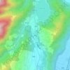 五福の地形図、標高、地勢